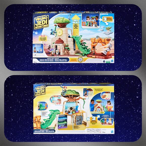 Star Wars Young Jedi Adventures Jedi Temple Toy with Action Figures - Picture 1 of 9